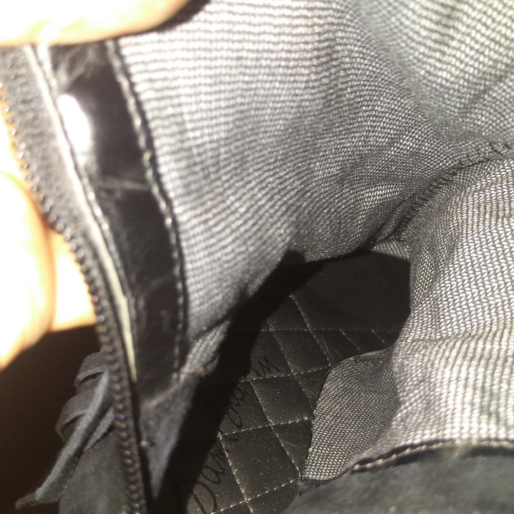 Sam Edelman Black Over the Knee Fringe Boots - Picture 7 of 8